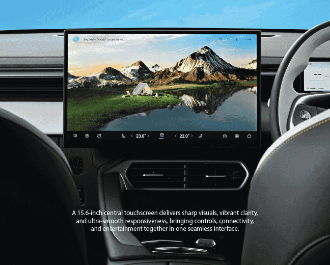 15.6-inch widescreen display